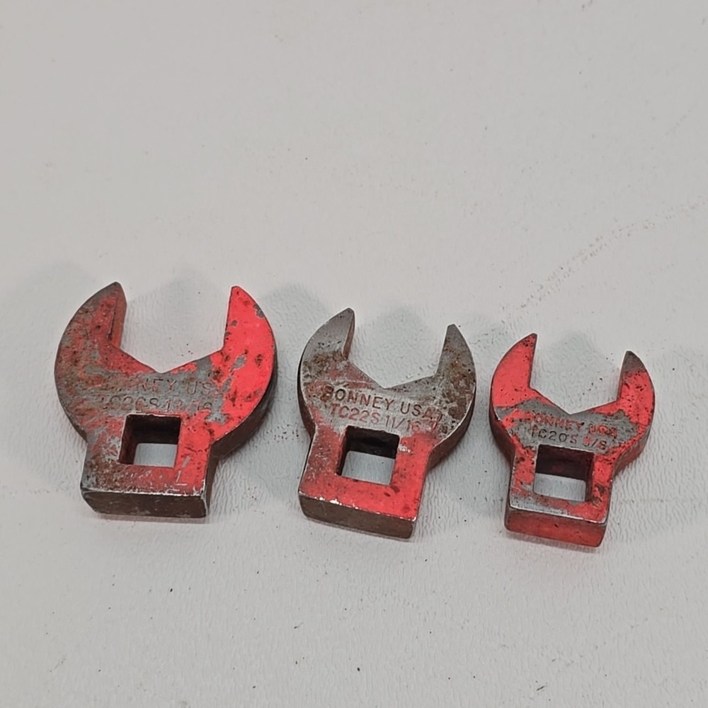 VTG Bonney Tools TC20S TC22S & TC26S 3/8" Drive Crowfoot Wrenches USA